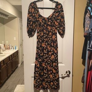 Billabong Midi Floral Dress Size Medium